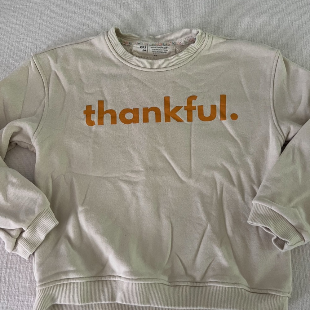 Minimalist Folk co "Thankful" sweatshirt